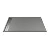 Plato De Ducha Lyrosa  140x90x3 Cm Color Gris Vente-unique