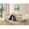 Mesa Extensible Lozipa  240x90x76 Cm Color Negro, Color Natural Claro Vente-unique