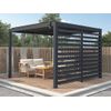 Pérgola Independiente Bolsena  278xx195 Cm Color Gris Antracita Vente-unique