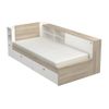 Cama Clásica Liara 2 Cajones 229.4x119.2x87.7 Cm Color Color Natural Claro, Blanco Vente-unique