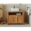 Mueble De Lavabo Saratok  90x55x75 Cm Color Color Natural Claro Vente-unique