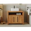 Mueble De Lavabo Saratok  90x55x75 Cm Color Color Natural Claro Vente-unique