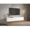 Mueble De Tv Suspendido Alesar  170x35x30 Cm Color Blanco, Dorado Vente-unique