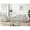 Conjunto Sofá Y Sillón Relax Amelio  210x98x92 Cm Color Beige Vente-unique