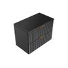 Mueble De Lavabo Zevara 2 Cajones 80x46x57 Cm Color Negro Vente-unique