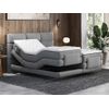 Cama Continental Boxspring Lodi  215x168x118 Cm Color Gris Claro Vente-unique