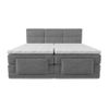 Cama Continental Boxspring Lodi  215x168x118 Cm Color Gris Claro Vente-unique