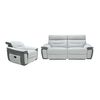 Conjunto Sofá Y Sillón Relax Parua  203x102x75 Cm Color Gris Claro, Gris Antracita Vente-unique