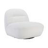 Sillón Giratorio Pozeti  82x84x73 Cm Color Blanco Vente-unique