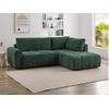 Sofá Cama Ricia  259x195x96 Cm Color Verde Vente-unique