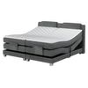 Cama Continental Boxspring Castel  215x168x112 Cm Color Gris Claro Vente-unique