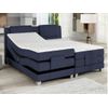 Cama Continental Boxspring Castel  215x188x112 Cm Color Azul Oscuro Vente-unique