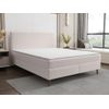 Cama Continental Boxspring Nara  207x165x111 Cm Color Beige Vente-unique