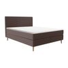 Cama Continental Boxspring Nara  207x165x111 Cm Color Marrón Vente-unique