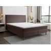 Cama Continental Boxspring Nara  207x165x111 Cm Color Marrón Vente-unique