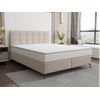 Cama Continental Boxspring Inao  207x165x105 Cm Color Beige Vente-unique