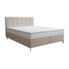 Cama Continental Boxspring Inao  207x185x105 Cm Color Beige Vente-unique