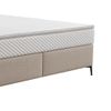 Cama Continental Boxspring Inao  207x185x105 Cm Color Beige Vente-unique