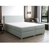 Cama Continental Boxspring Onan  207x145x105 Cm Color Gris Claro Vente-unique