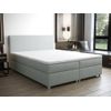 Cama Continental Boxspring Onan  207x145x105 Cm Color Gris Claro Vente-unique