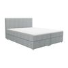 Cama Continental Boxspring Onan  207x165x105 Cm Color Gris Claro Vente-unique