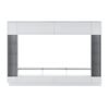 Mueble De Tv De Pared Briano 2 Cajones 276.2x40x189.4 Cm Color Gris Antracita, Blanco Vente-unique