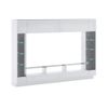 Mueble De Tv De Pared Briano 2 Cajones 276.2x40x189.4 Cm Color Gris Antracita, Blanco Vente-unique