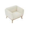 Conjunto Sofá Y Sillón Fijo Fanira  210x82x82 Cm Color Beige Vente-unique