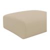 Puf Pogni  75x75x45 Cm Color Beige Vente-unique