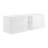 Mueble De Lavabo Magdalena 4 Cajones 150x50x46 Cm Color Blanco Vente-unique