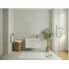 Mueble De Baño Simple Kayla 2 Cajones 80x45x47 Cm Color Blanco Vente-unique