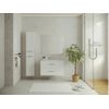 Mueble De Baño Simple Kayla 2 Cajones 80x45x47 Cm Color Blanco Vente-unique