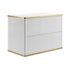 Mueble De Lavabo Keliza 2 Cajones 80x47x54 Cm Color Blanco Vente-unique