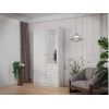 Armario Notiari 3 Cajones 100x57.5x200 Cm Color Blanco Vente-unique