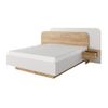 Cama Clásica Desado 2 Cajones 245.2x208.8x115.6 Cm Color Color Natural Claro, Blanco Vente-unique