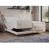 Cama Continental Boxspring Donisi  215x168x118 Cm Color Beige Vente-unique