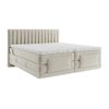 Cama Continental Boxspring Donisi  215x168x118 Cm Color Beige Vente-unique