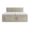 Cama Continental Boxspring Donisi  215x168x118 Cm Color Beige Vente-unique