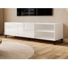 Mueble Bajo De Tv Mirioza  149.3x40x44.2 Cm Color Blanco Vente-unique