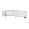 Mueble Bajo De Tv Mirioza  149.3x40x44.2 Cm Color Blanco Vente-unique