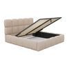 Cama Con Canapé Abatible Damado  210x221x95 Cm Color Beige Vente-unique