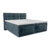 Cama Continental Boxspring Lodi  215x188x118 Cm Color Azul Vente-unique