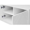 Mueble De Tv Suspendido Redonia  203.3x40x50.8 Cm Color Blanco Vente-unique