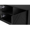 Mueble De Tv Suspendido Redonia  203.3x40x50.8 Cm Color Negro Vente-unique