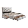 Base De Cama Leopold 4 Cajones 216.5x165x122.2 Cm Color Beige Vente-unique