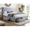 Base De Cama Leopold 4 Cajones 206.5x145x122.2 Cm Color Gris Claro Vente-unique