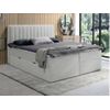 Cama Continental Boxspring Arao 1 Cajón 218x166x114 Cm Color Gris Vente-unique