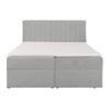 Cama Continental Boxspring Arao 1 Cajón 218x186x114 Cm Color Gris Vente-unique