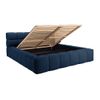 Cama Con Canapé Abatible Forvik  204x255x95 Cm Color Azul Oscuro Vente-unique