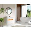 Mueble De Baño Simple Pogeza  80x46x60 Cm Color Color Natural Oscuro, Blanco Vente-unique